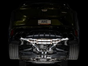 Cadillac CT4-V Blackwing Performance Exhaust - AWE Tuning - Cat-Back SwitchPath - Diamond Black - `21-`27